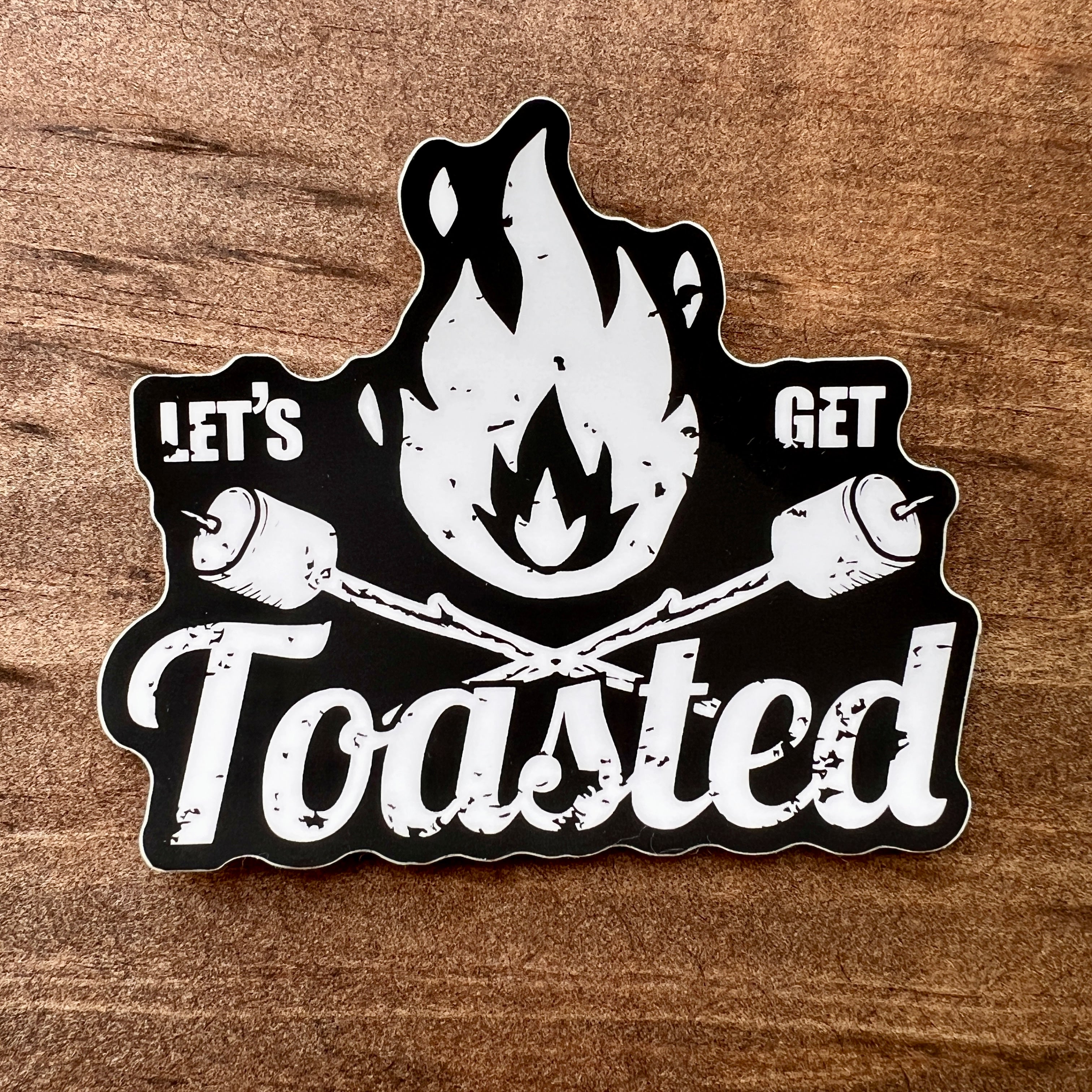 Let's Get Toasted Sticker-Sticker-208 Tees Wholesale, Idaho