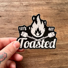 Let's Get Toasted Sticker-Sticker-208 Tees Wholesale, Idaho