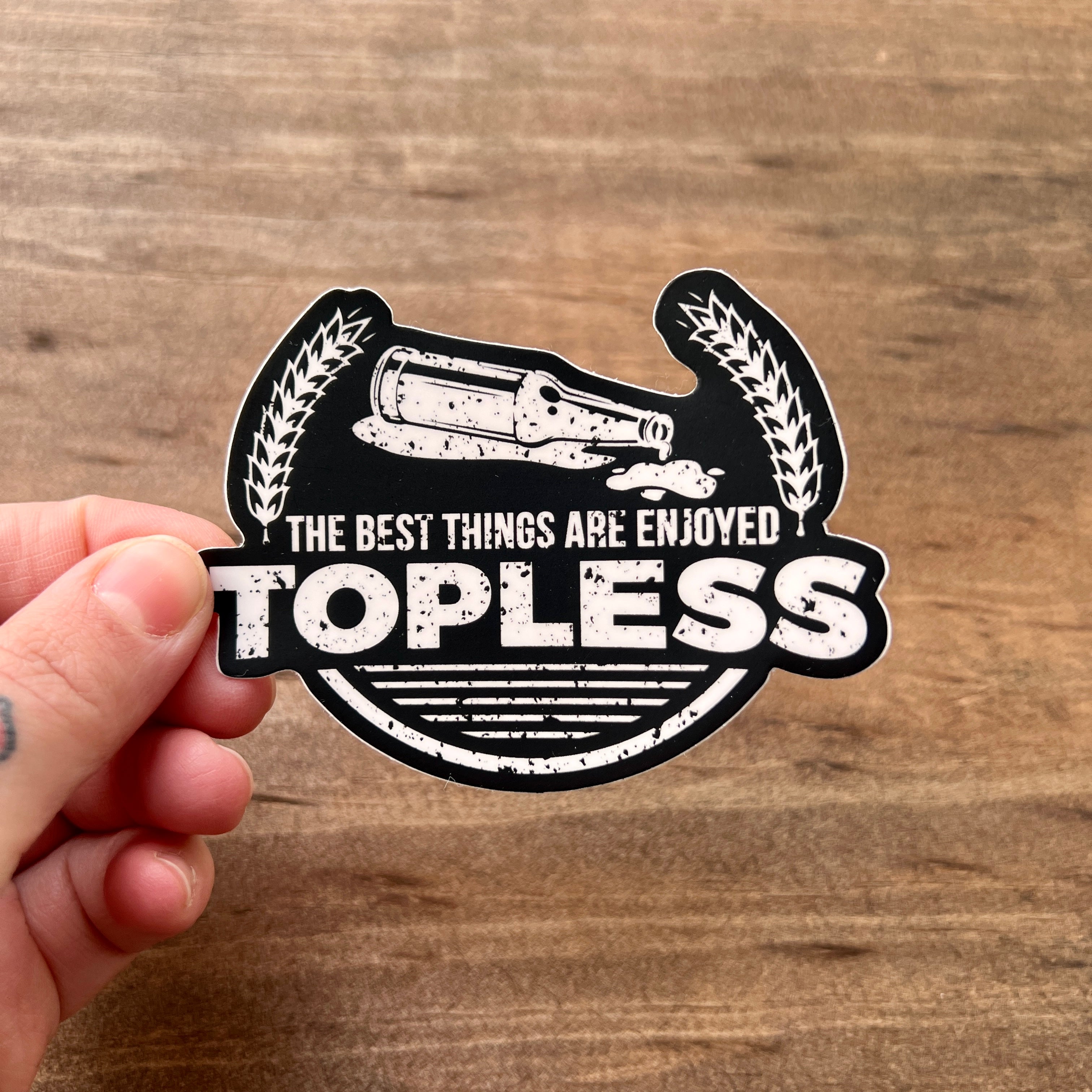Topless Sticker-Sticker-208 Tees Wholesale, Idaho