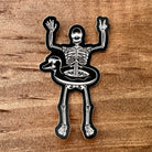 Skeleton Swimming Sticker-Sticker-208 Tees Wholesale, Idaho