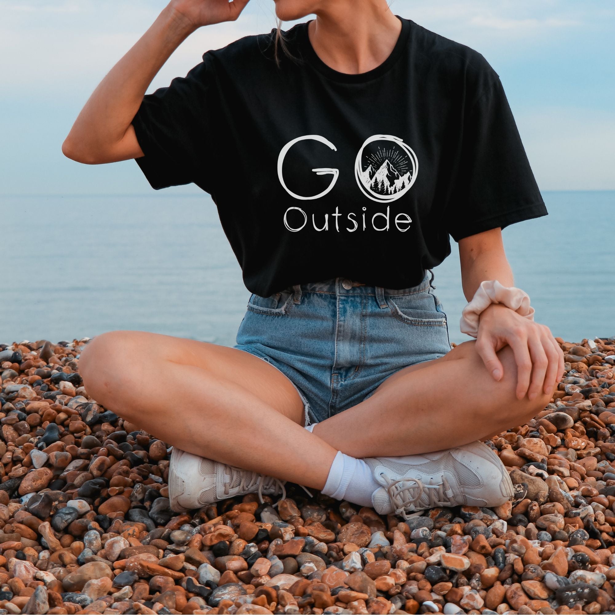 Go Outside Graphic Tee for Hiker *UNISEX FIT*-208 Tees Wholesale, Idaho