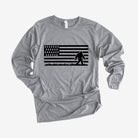 Bigfoot Flag Long Sleeve Shirt for Men *UNISEX FIT*-Long Sleeves-208 Tees Wholesale, Idaho