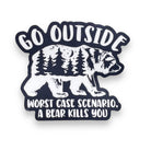 Go Outside Bear Sticker-Sticker-208 Tees Wholesale, Idaho