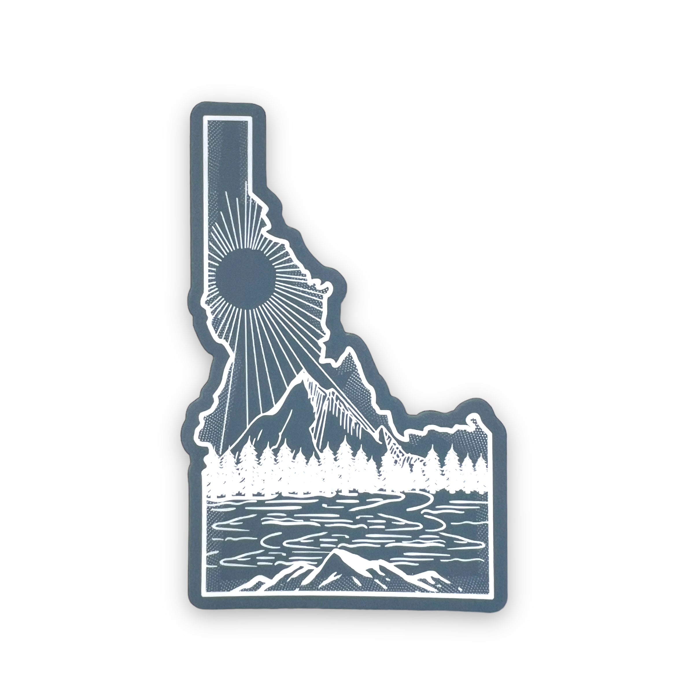 Idaho Sun Sticker-Sticker-208 Tees Wholesale, Idaho