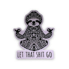 Zen Sloth Sticker for Yoga Lover-Sticker-208 Tees Wholesale, Idaho