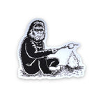 Bigfoot Roasting Marshmallow Sticker-Sticker-208 Tees Wholesale, Idaho