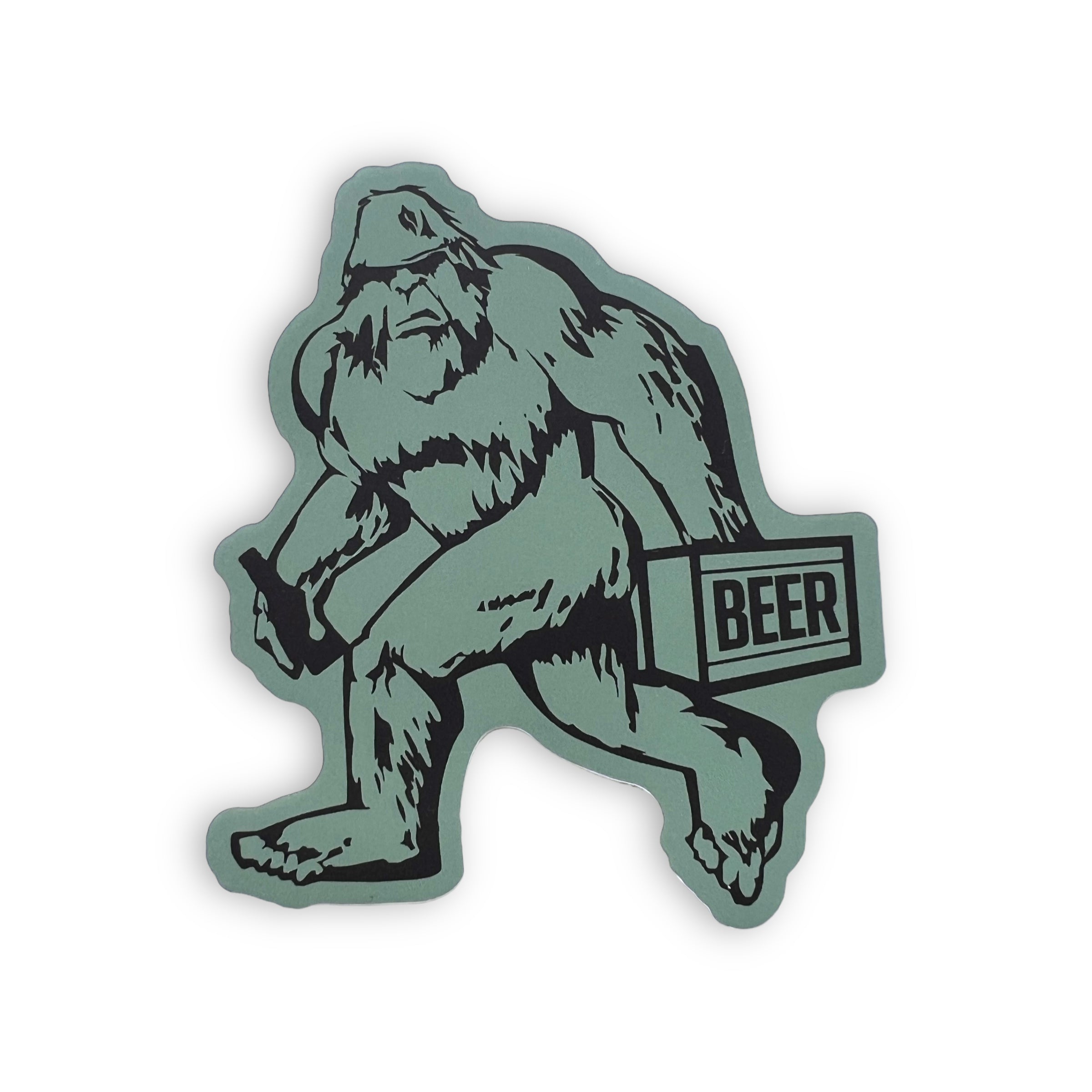 Bigfoot Loves Beer Sticker-Sticker-208 Tees Wholesale, Idaho