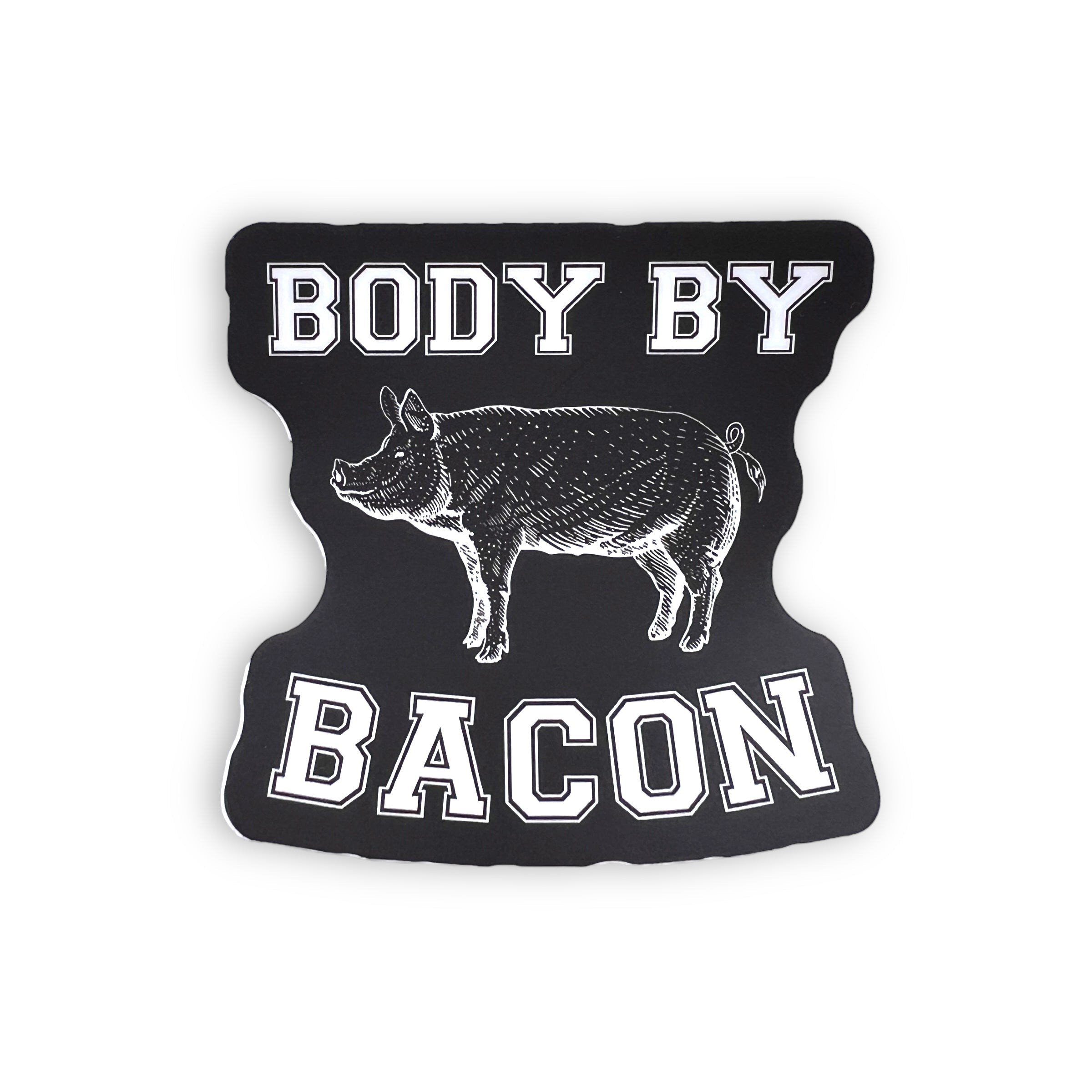 Body By Bacon Sticker-Sticker-208 Tees Wholesale, Idaho