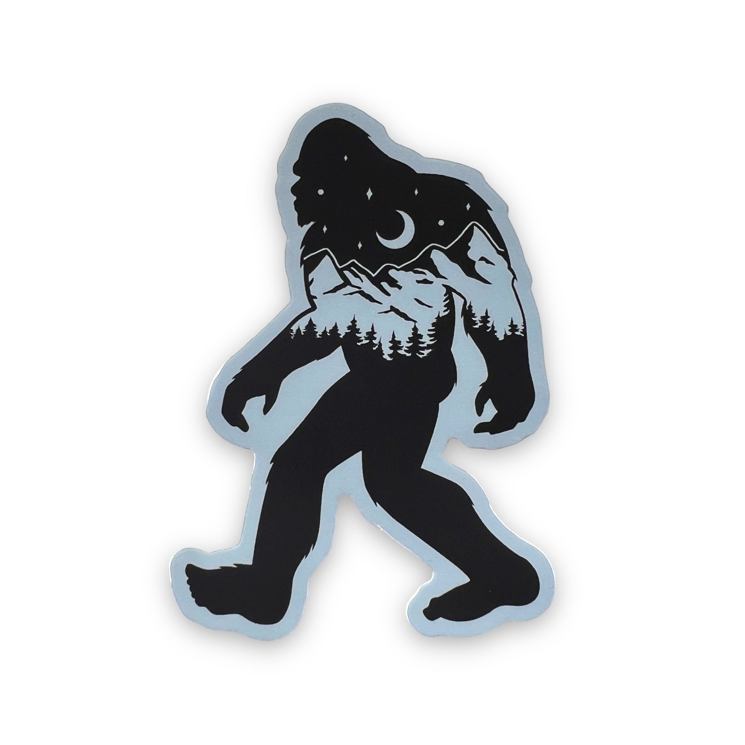 Bigfoot Nature Sticker-Sticker-208 Tees Wholesale, Idaho