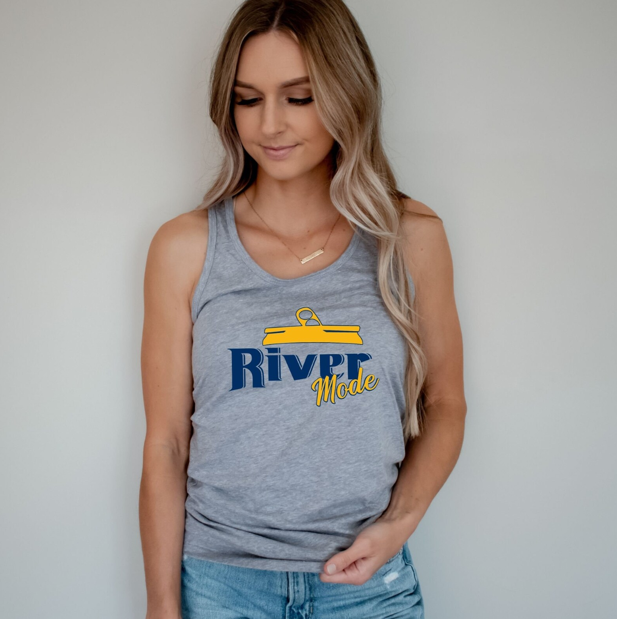 River Mode Tank Top-Tank Tops-208 Tees Wholesale, Idaho