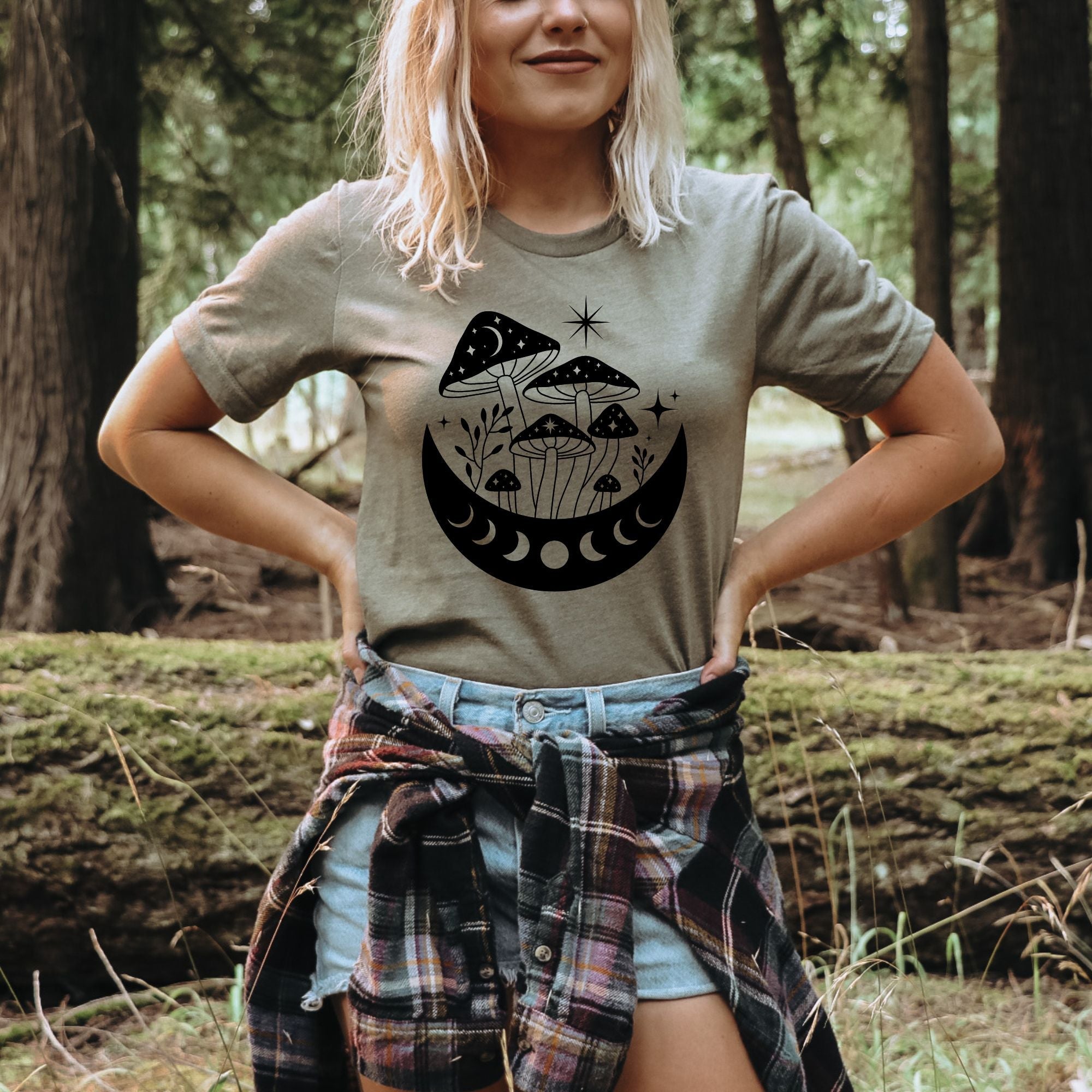 Mystic Mushroom Graphic Tee *UNISEX FIT*-208 Tees Wholesale, Idaho