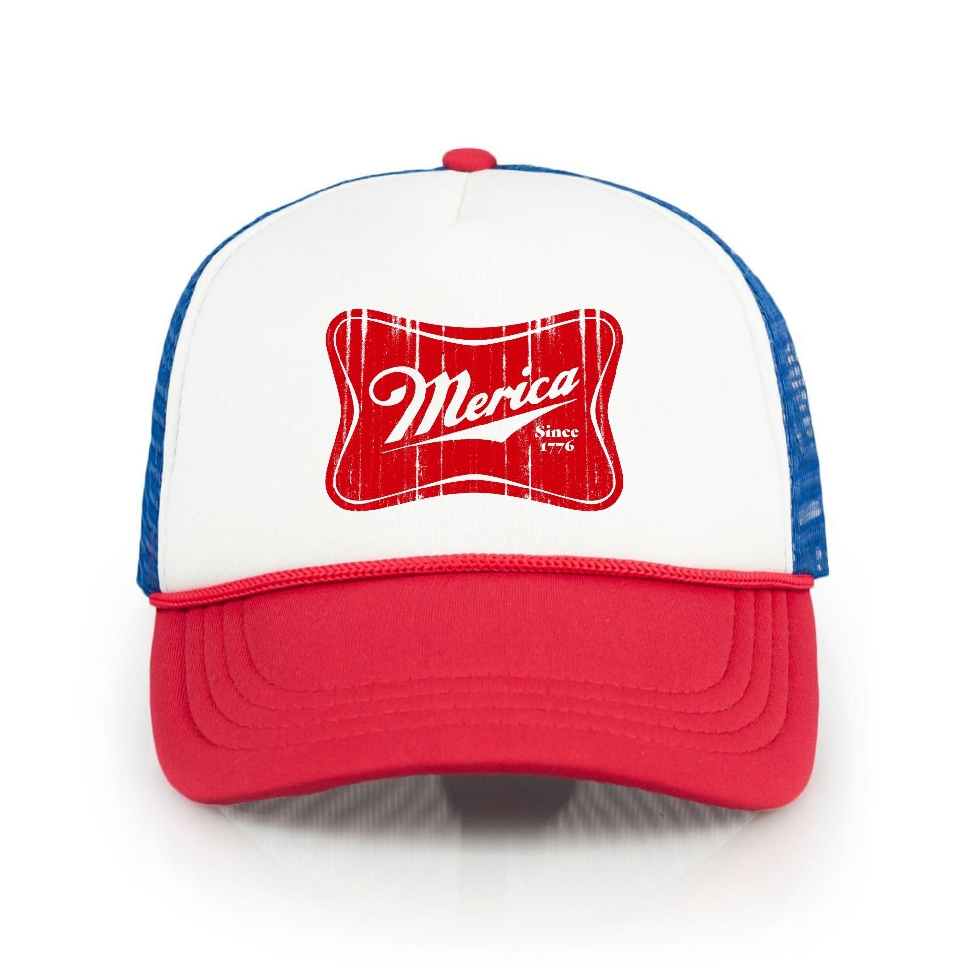 Merica Miller 4th of July Trucker Hat-Hats-208 Tees Wholesale, Idaho