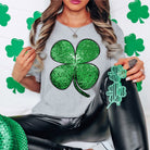 St Patrick's Day Faux Sequin Shamrock for Women *UNISEX FIT*-208 Tees Wholesale, Idaho