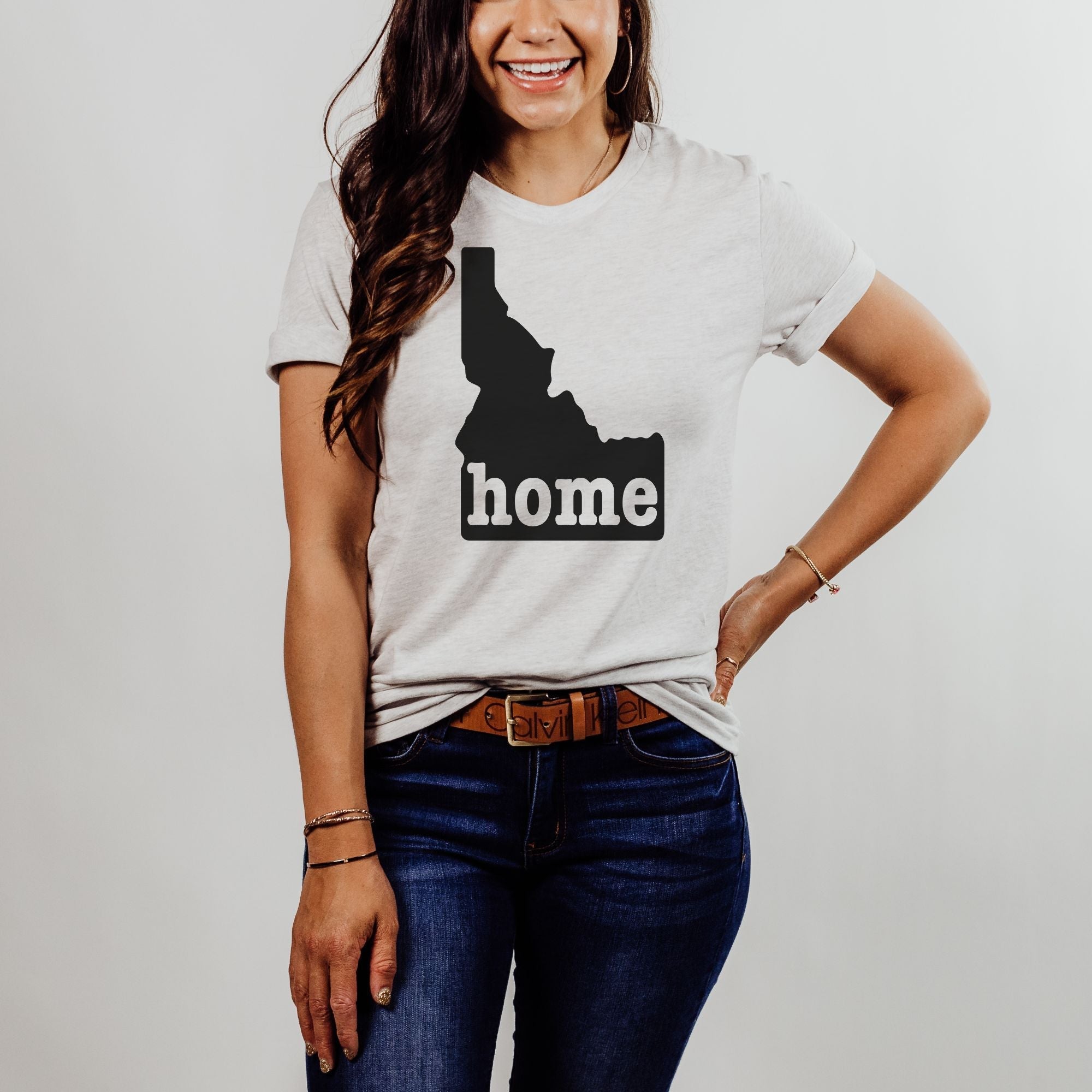 Idaho Graphic Tee Long Sleeve 259-Graphic Tees-208 Tees Wholesale, Idaho