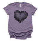 Heart Tree Trunk Graphic Tee Long Sleeve 032-Graphic Tees-208 Tees Wholesale, Idaho