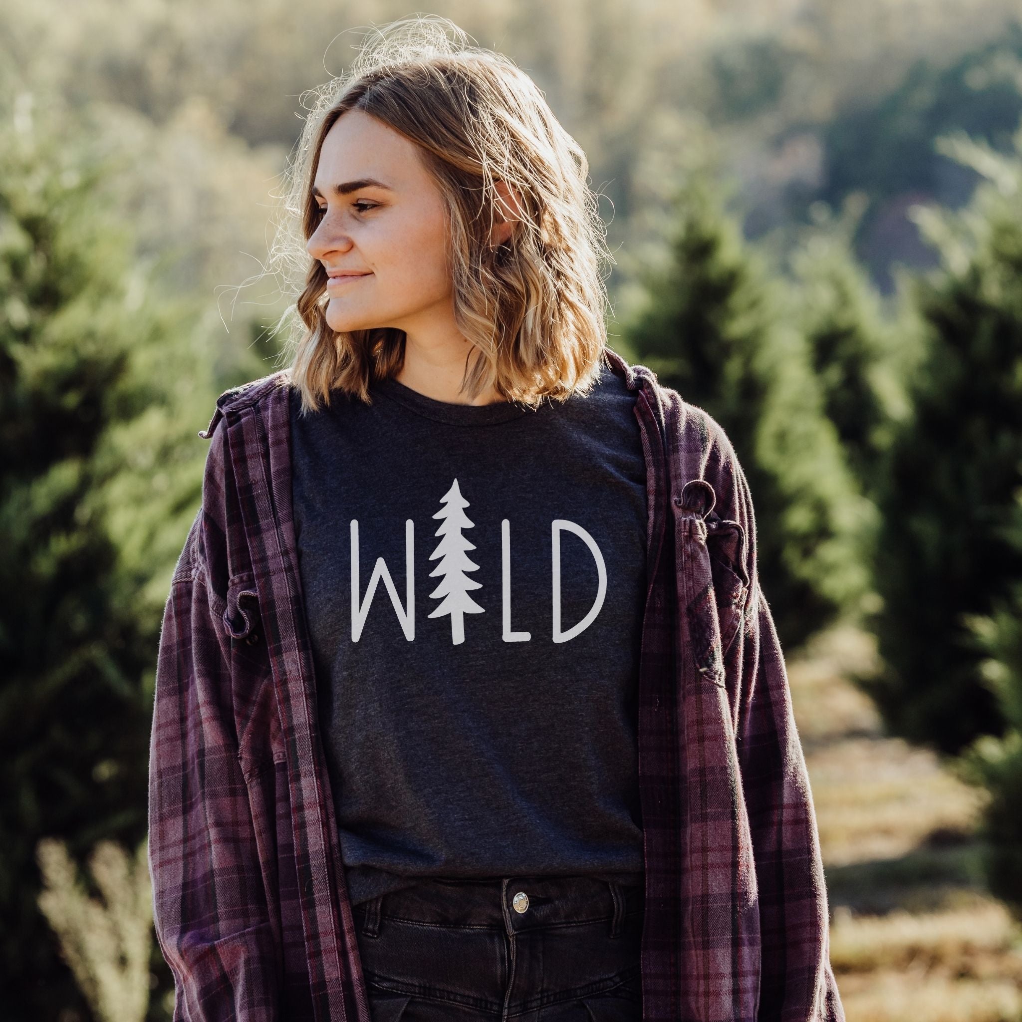 Wild Tree Graphic TeeSoft 058-Graphic Tees-208 Tees Wholesale, Idaho