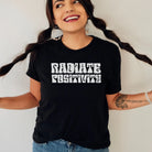 Radiate Positivity Tshirt, Hippie Graphic Tee *UNISEX FIT*-208 Tees Wholesale, Idaho