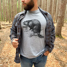 Dam It Beaver Graphic Tee Long Sleeve 240-Graphic Tees-208 Tees Wholesale, Idaho