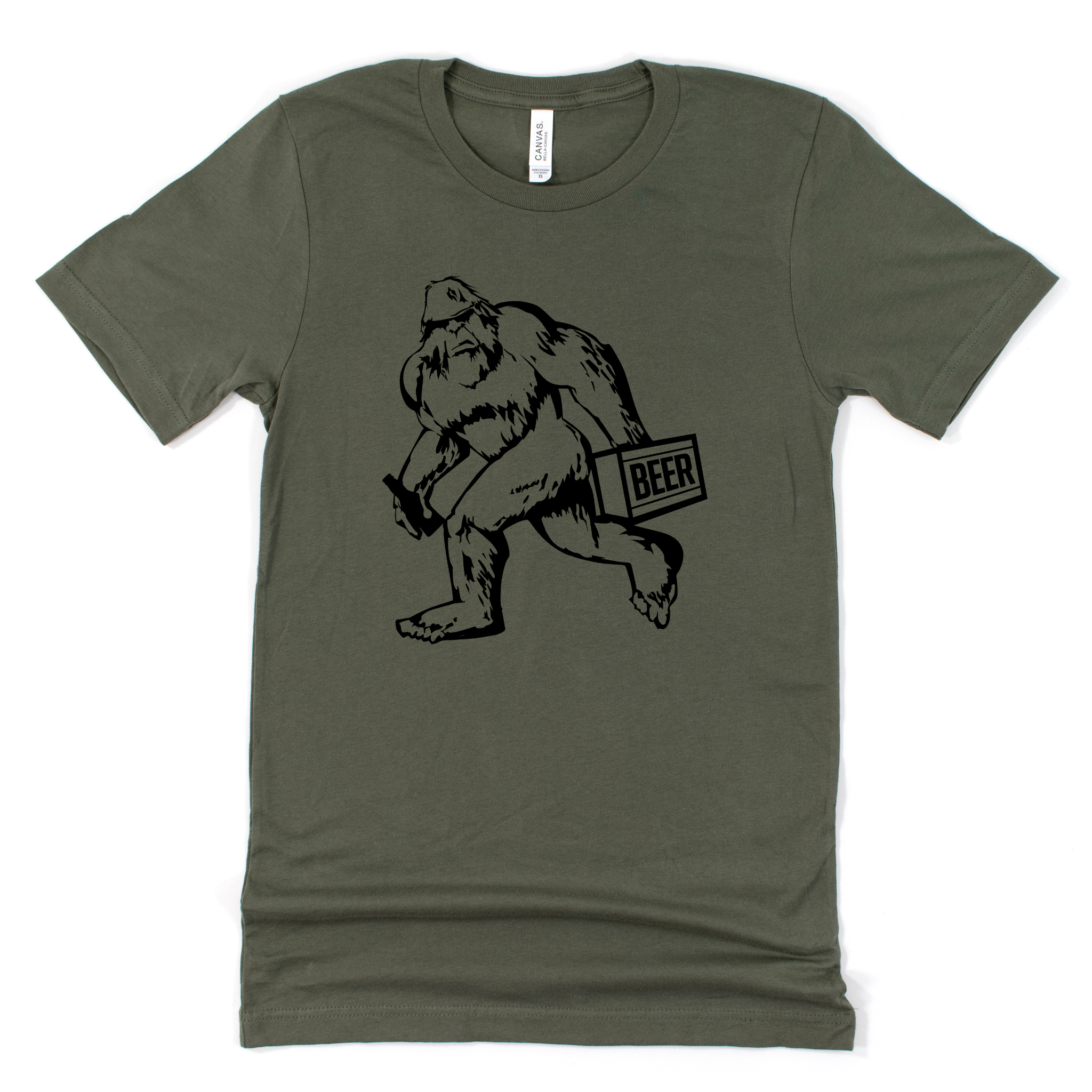 Bigfoot Beer Graphic Tee Long Sleeve 029-Graphic Tees-208 Tees Wholesale, Idaho