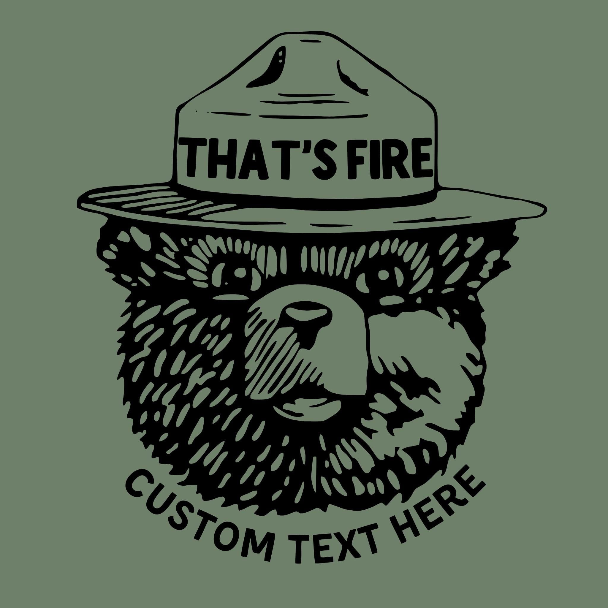WHOLESALE Bear “That’s Fire” Crewneck | Hoodie Sweatshirt 207-Sweatshirts-208 Tees Wholesale, Idaho