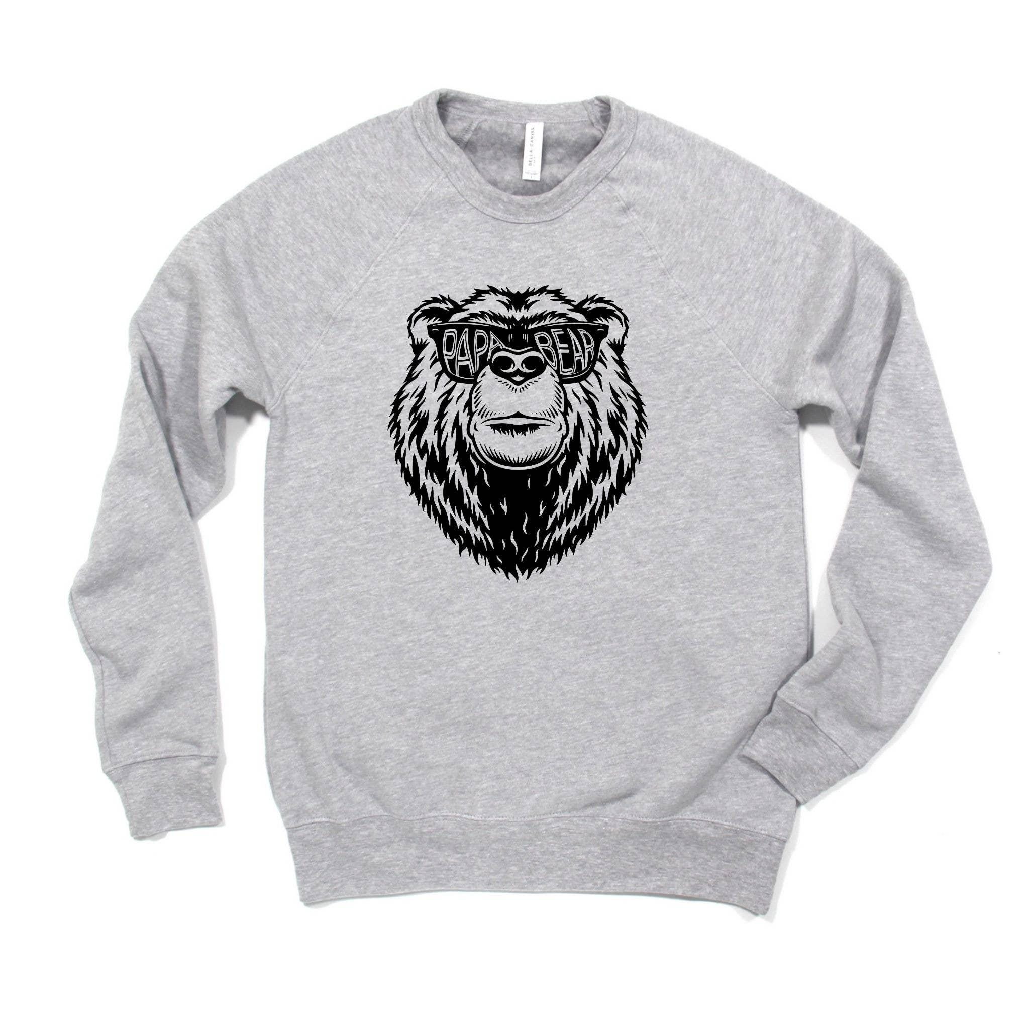 WHOLESALE Papa Bear Hoodie Sweatshirt | Crewneck 025-Sweatshirts-208 Tees Wholesale, Idaho