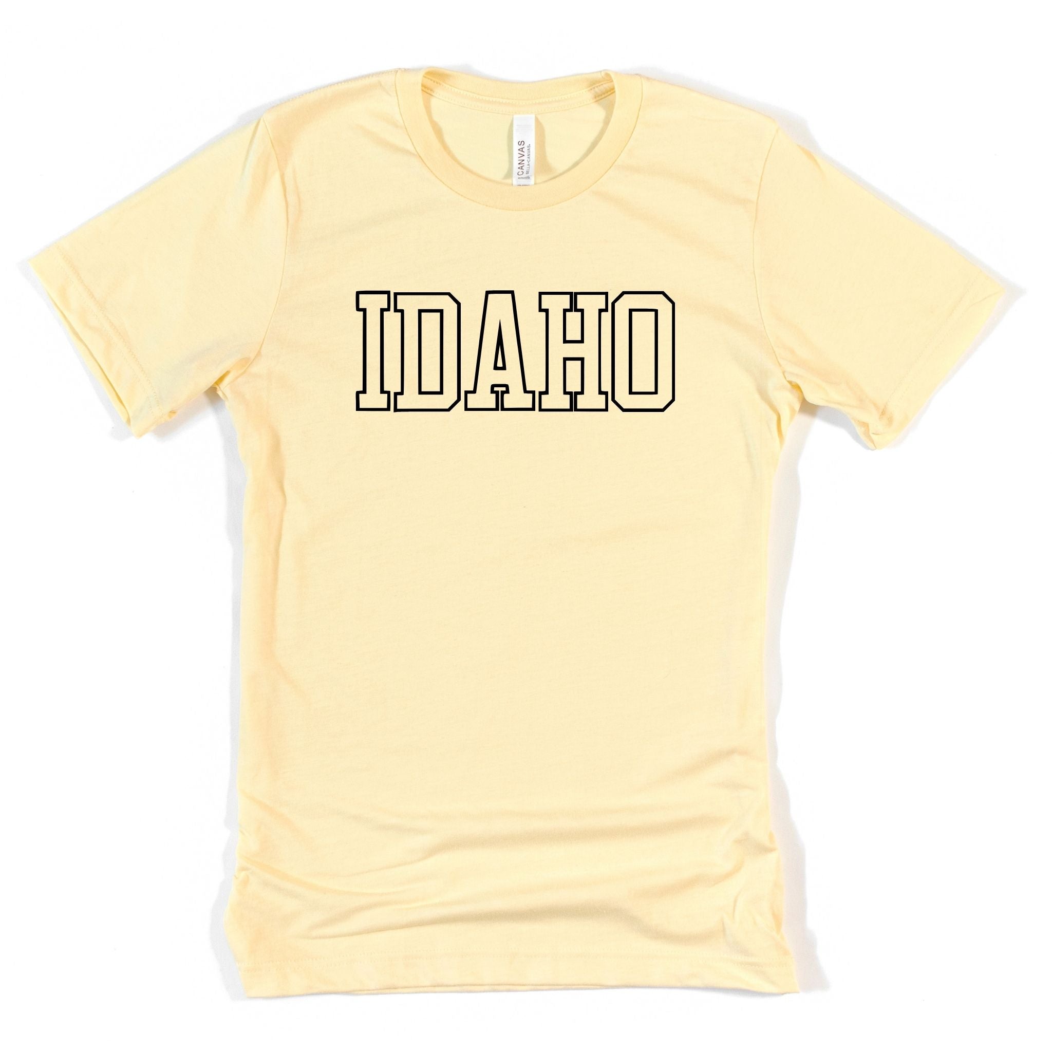 Idaho Varisty Graphic Tee Long Sleeve 054-Graphic Tees-208 Tees Wholesale, Idaho