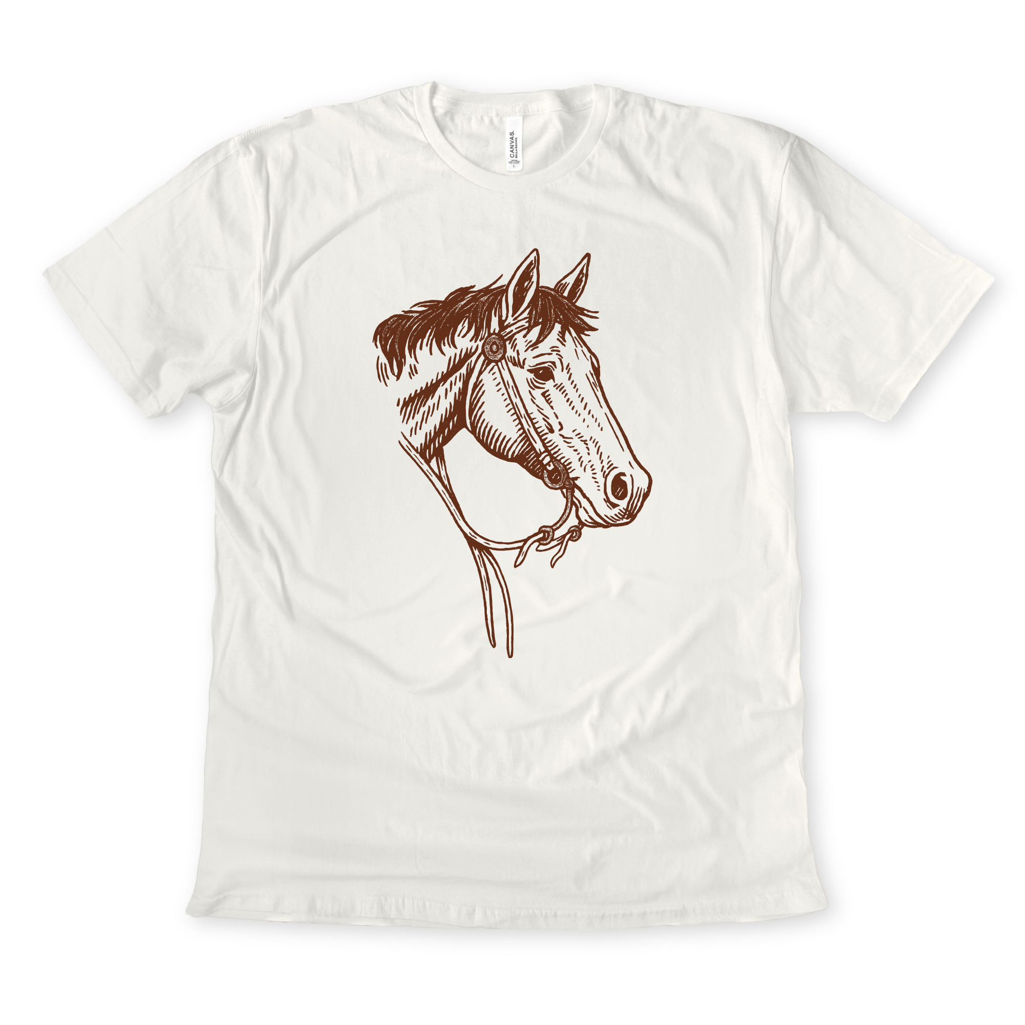 Horse Head Gildan Graphic Tee | 124(DTF)-208 Tees Wholesale, Idaho