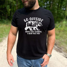 Go Outside Bear Graphic TeeOutdoorsExplore Adventure 041-Graphic Tees-208 Tees Wholesale, Idaho