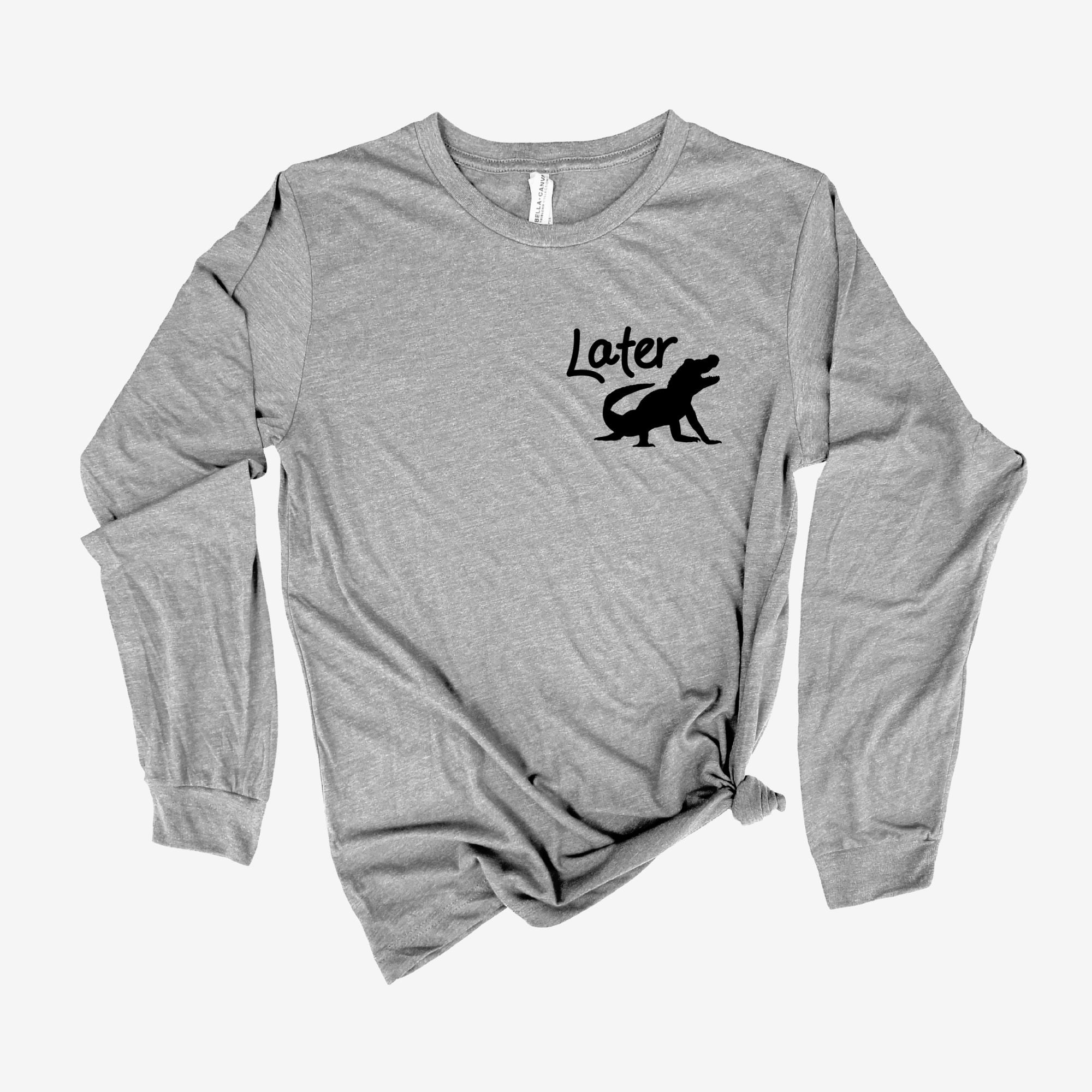 Later Gator Pocket T Shirt for Women, See ya later alligator, Funny Graphic Tee, Shirts for Women, Womens Shirts, Pocket Shirt, Novelty Tee *UNISEX FIT*-Long Sleeves-208 Tees Wholesale, Idaho