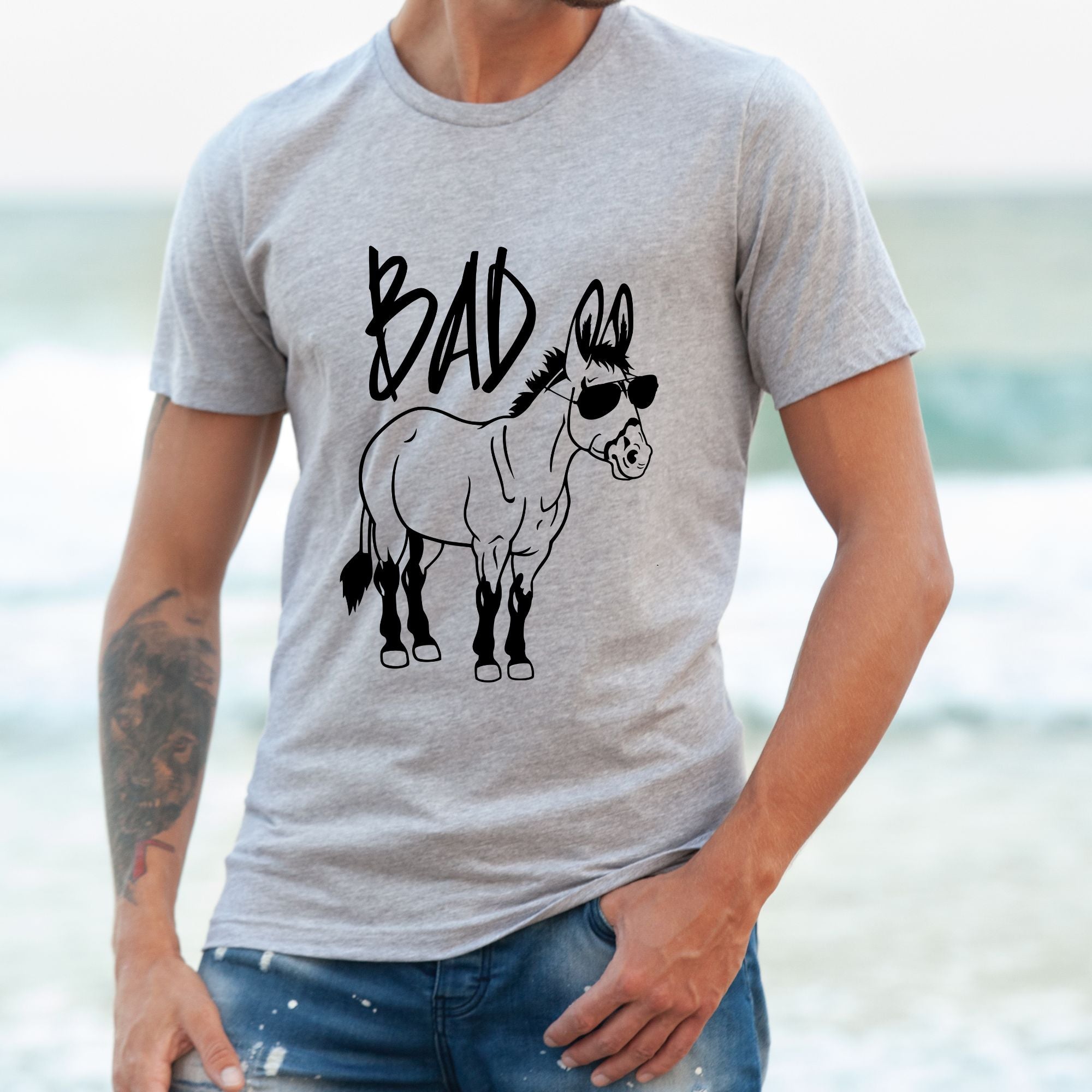 Bad Ass Shirt for Men *UNISEX FIT*-Mens Tees-208 Tees Wholesale, Idaho