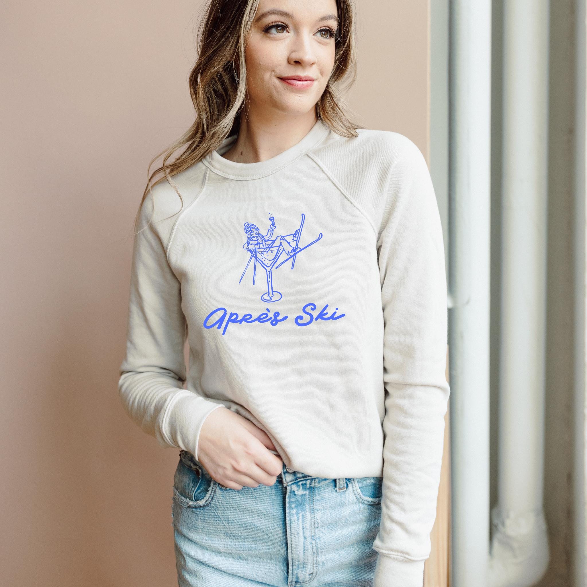 WHOLESALE Après Ski Martini Ski Crewneck | Hoodie Sweatshirt 228-Sweatshirts-208 Tees Wholesale, Idaho
