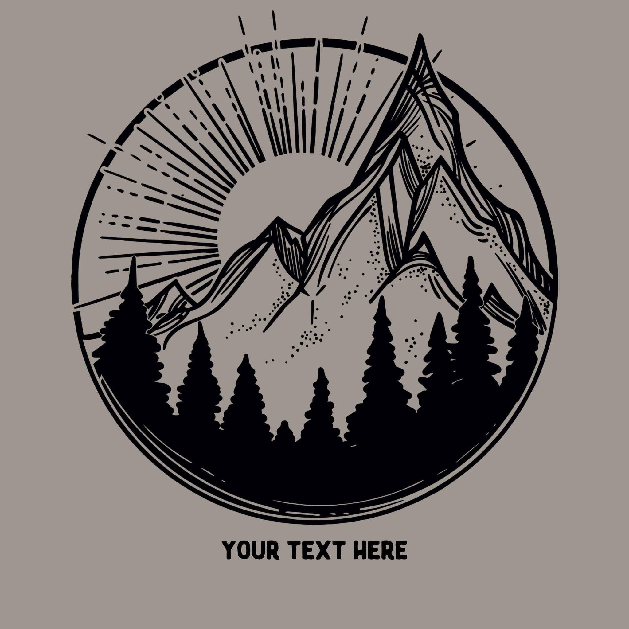 WHOLESALE Mountain Crewneck Sweatshirt | Hoodie Sweatshirt 046-Sweatshirts-208 Tees Wholesale, Idaho