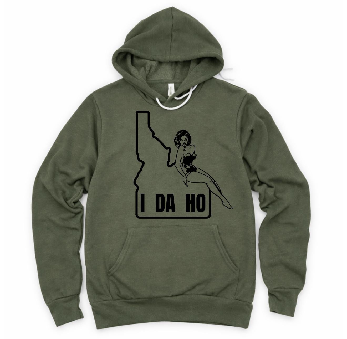 WHOLESALE I Da Ho Funny Crewneck | Hoodie Sweatshirt 283-Sweatshirts-208 Tees Wholesale, Idaho