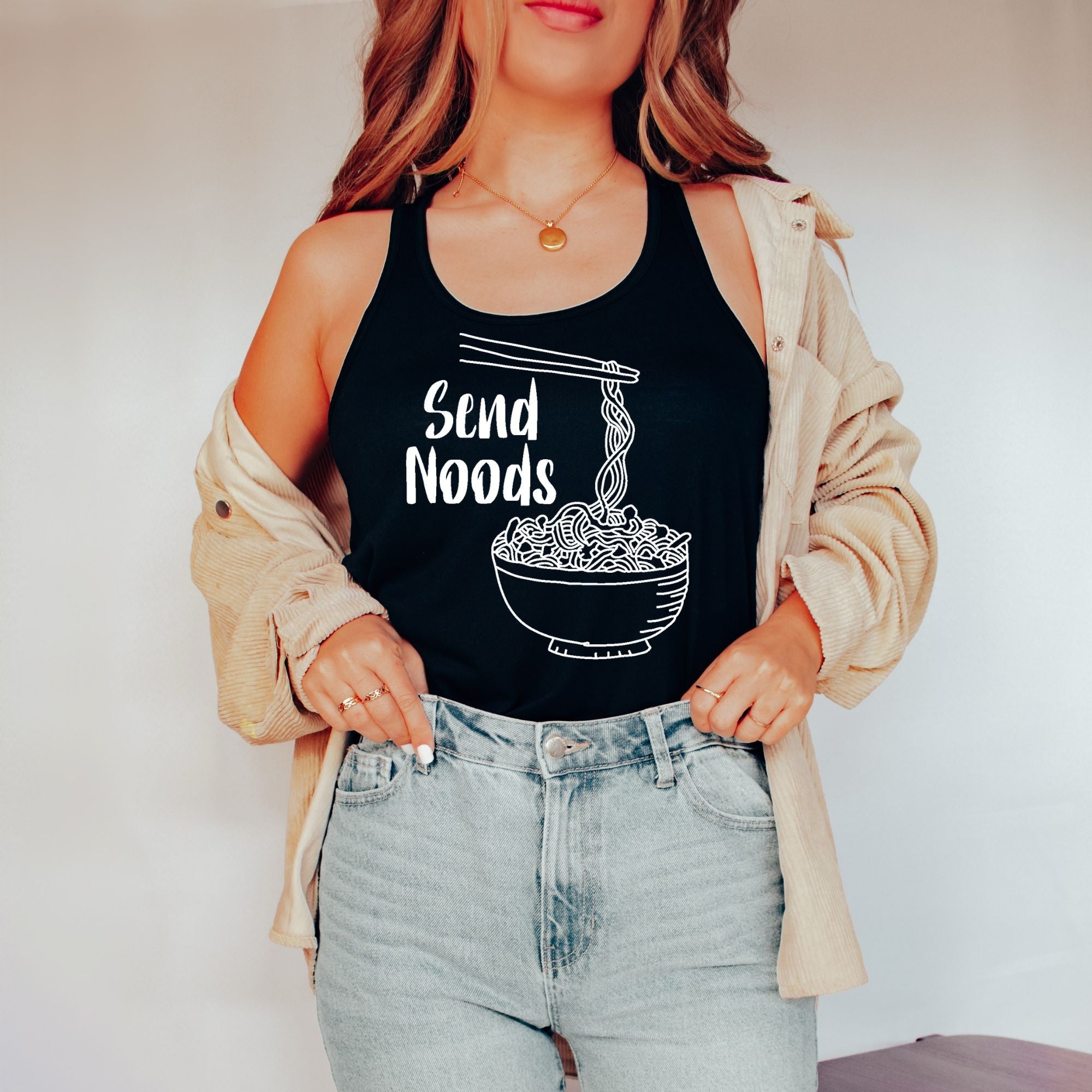 Send Noods Tank Top-Tank Tops-208 Tees Wholesale, Idaho