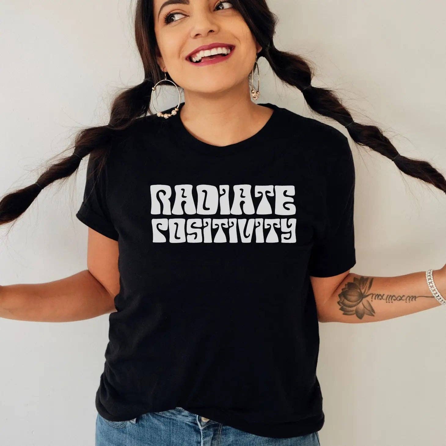 Radiate Positivity Gildan Graphic Tee178(DTF)-208 Tees Wholesale, Idaho