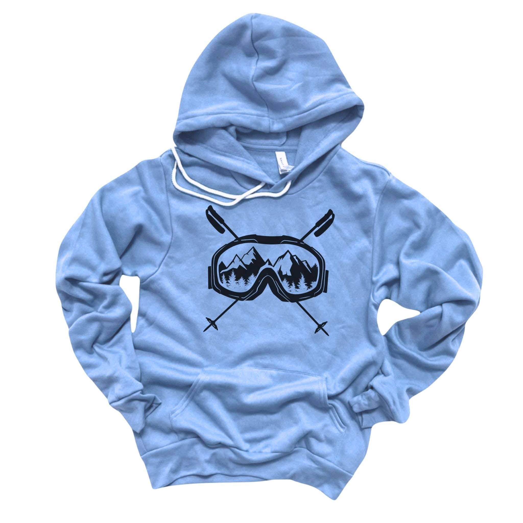 WHOLESALE Ski Goggles Mountain Sweatshirt | Hoodie Sweatshirt 030-Sweatshirts-208 Tees Wholesale, Idaho