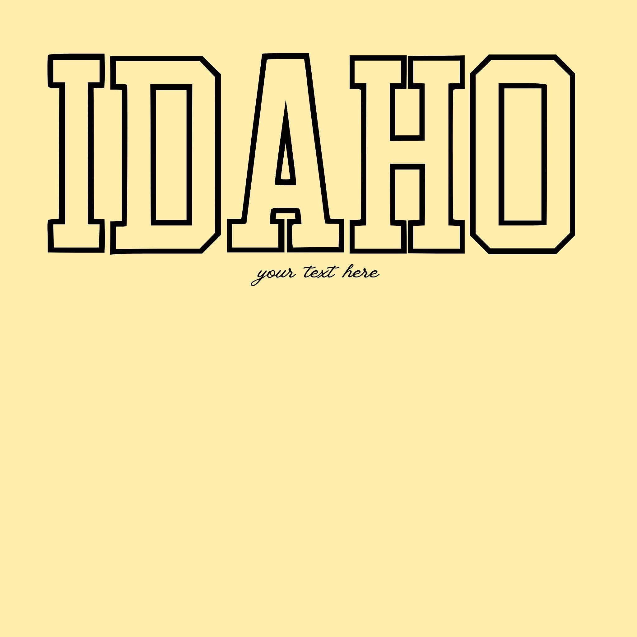 WHOLESALE Idaho Varsity Crewneck Sweatshirt | Hoodie Sweatshirt 054-Sweatshirts-208 Tees Wholesale, Idaho