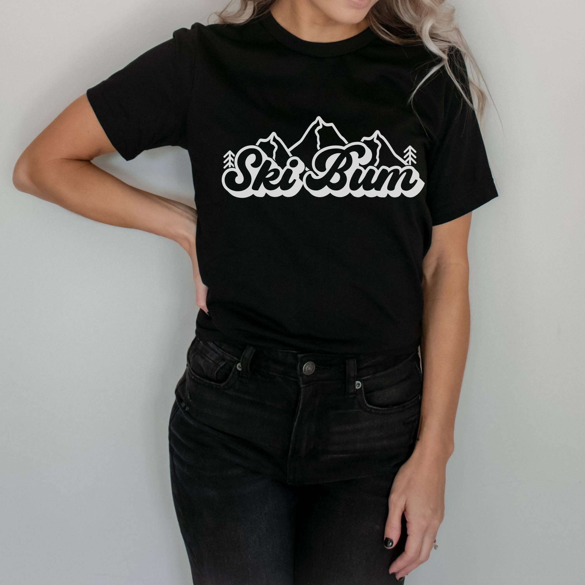 Ski Bum Gildan Graphic Tee 129(DTF)-208 Tees Wholesale, Idaho