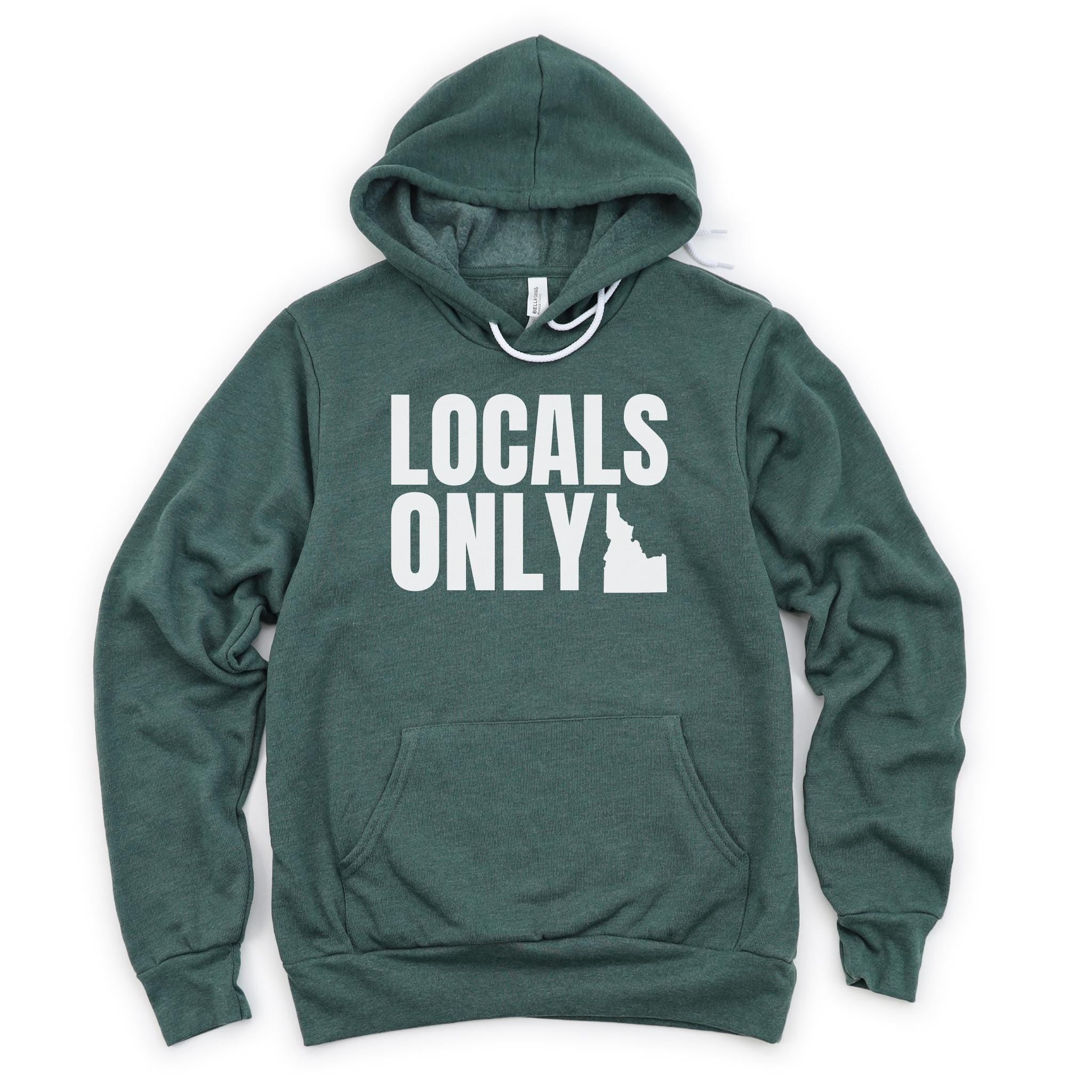 WHOLESALE Locals Only State Crewneck Sweatshirt | Hoodie 300-Sweatshirts-208 Tees Wholesale, Idaho