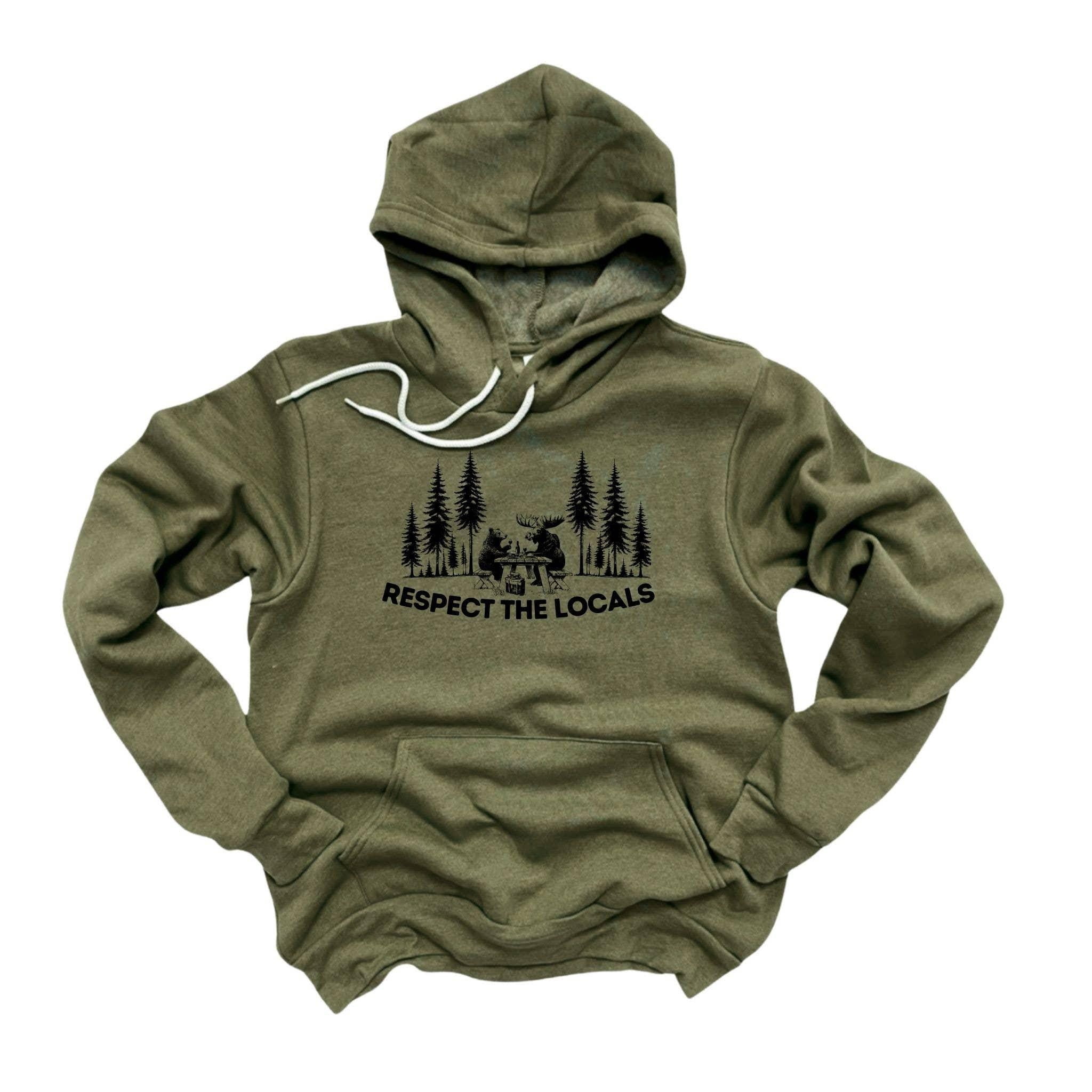 WHOLESALE Respect the Locals Crewneck | Hoodie Sweatshirt 062-Sweatshirts-208 Tees Wholesale, Idaho