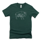 Geometric Buffalo Mountain Graphic Tee 006-Graphic Tees-208 Tees Wholesale, Idaho