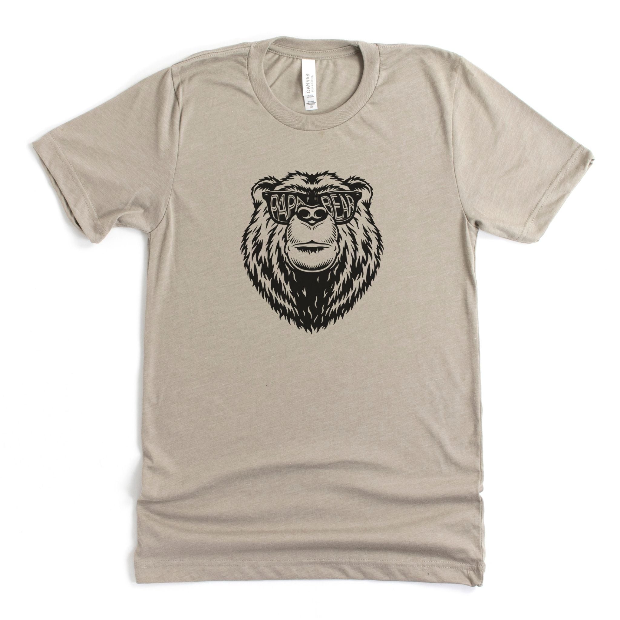 Papa Bear Graphic Tee Long Sleeve 025-Graphic Tees-208 Tees Wholesale, Idaho