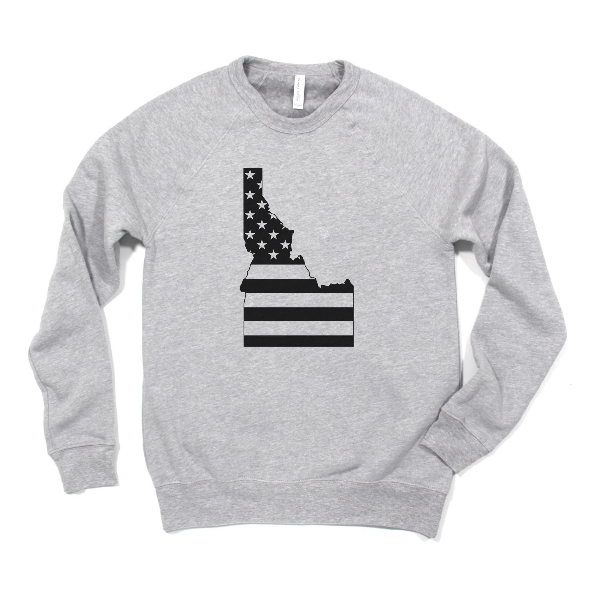 WHOLESALE Idaho State Outline USA Crewneck | Hoodie Sweatshirt 157-Sweatshirts-208 Tees Wholesale, Idaho