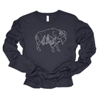 Geometric Buffalo Mountain Graphic Tee 006-Graphic Tees-208 Tees Wholesale, Idaho