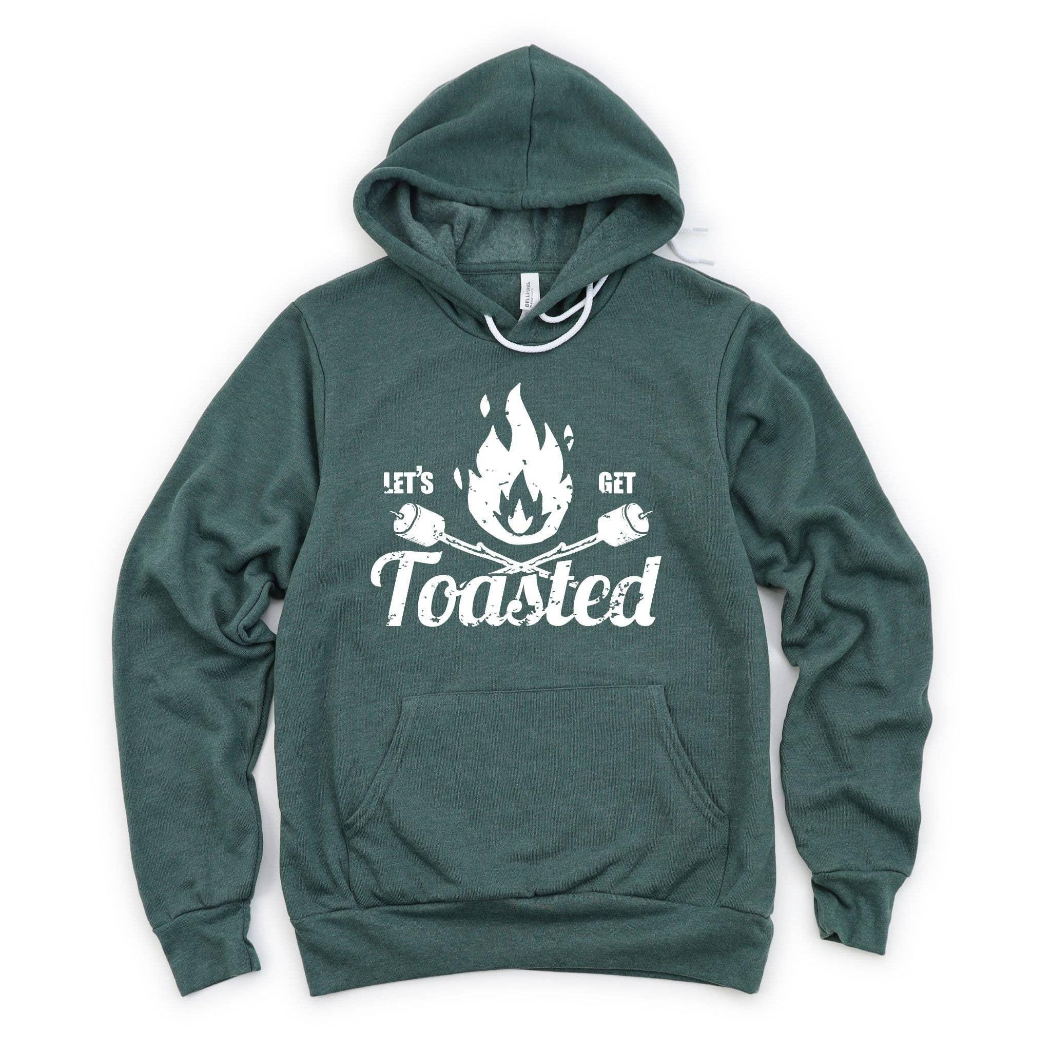 WHOLESALE Let’s Get Toasted Campfire Crewneck | Hoodie Sweatshirt 008-Sweatshirts-208 Tees Wholesale, Idaho