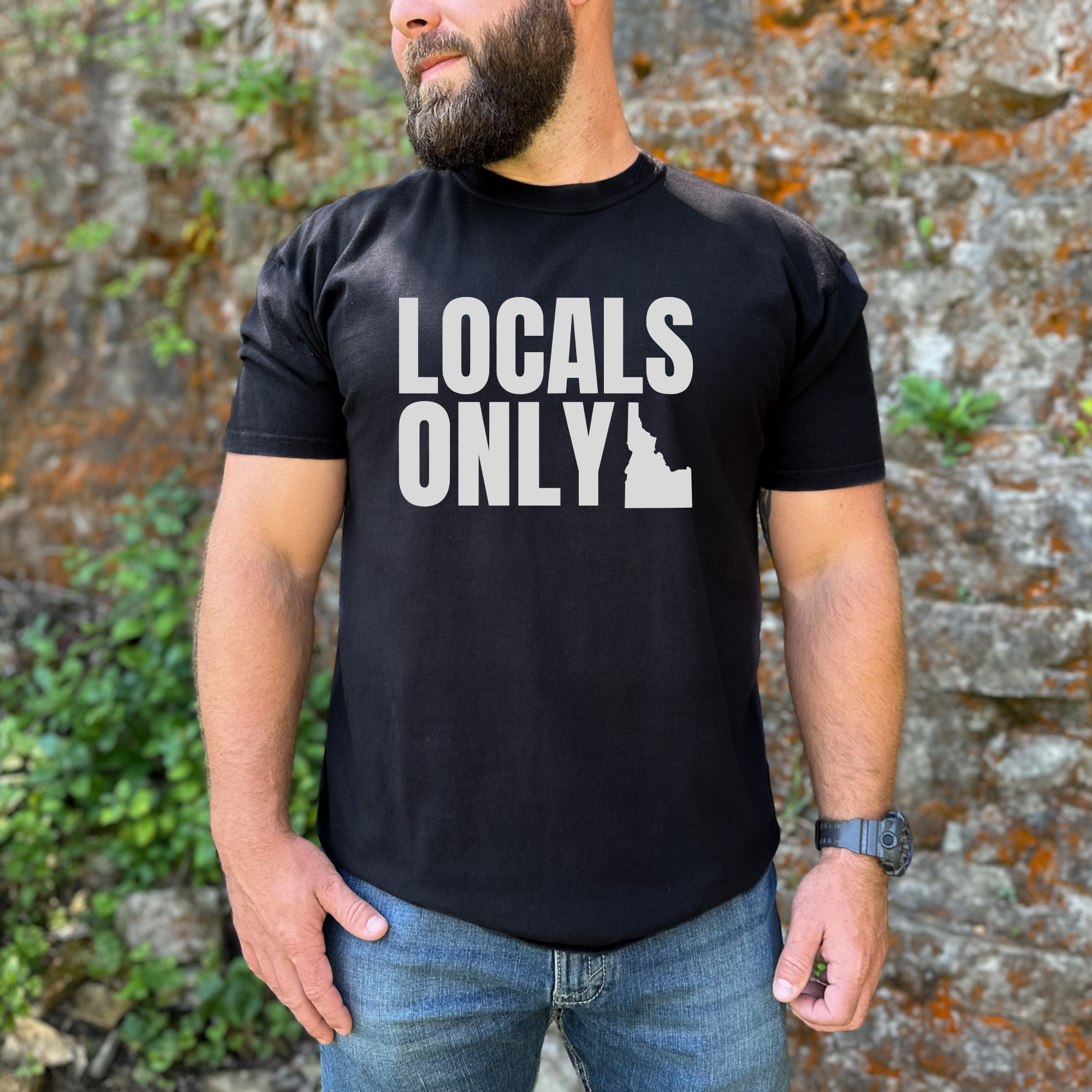 Locals Only Idaho Graphic Tee 300-Graphic Tees-208 Tees Wholesale, Idaho