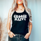 Choose Happy Tank Top-Tank Tops-208 Tees Wholesale, Idaho