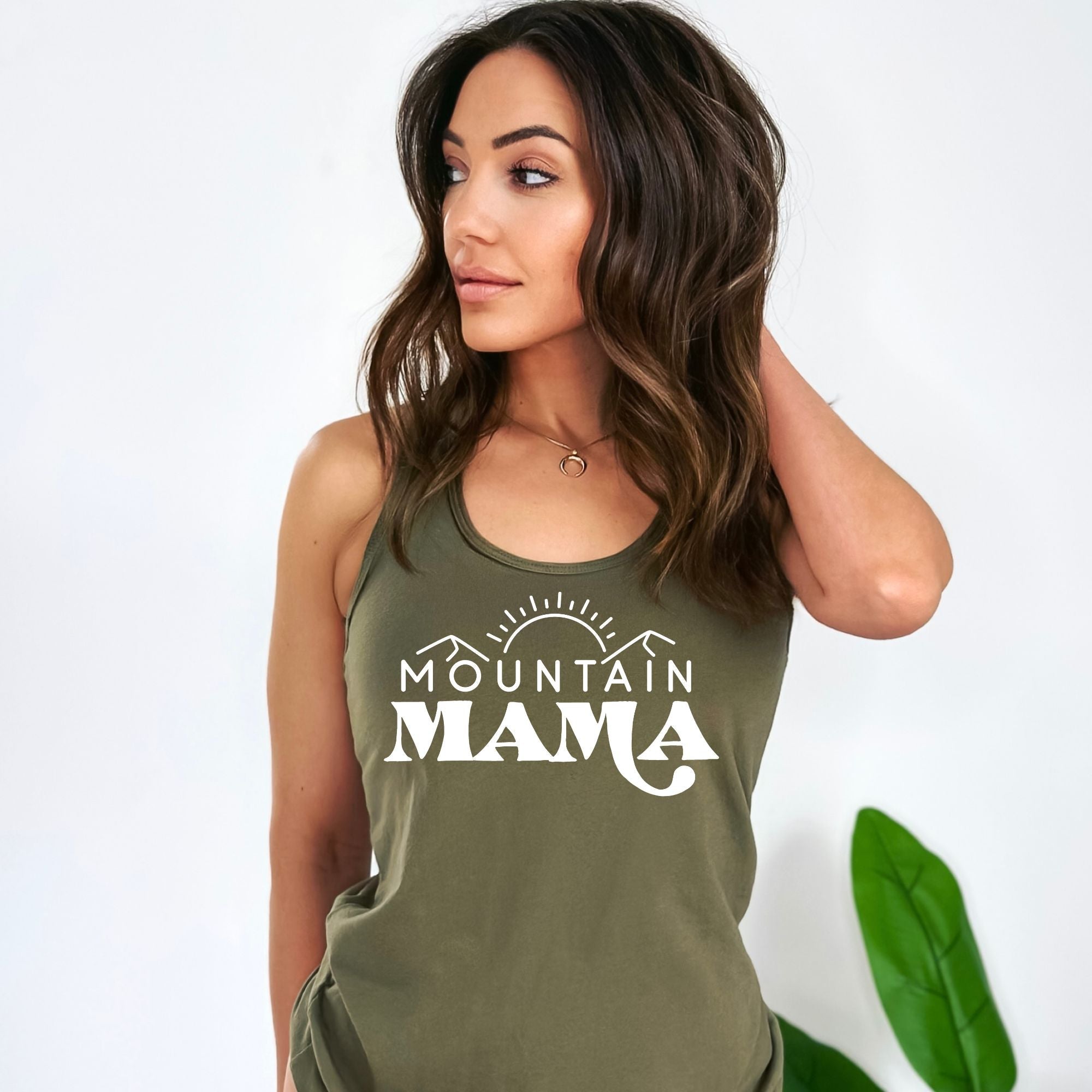 Mountain Mama Tank Top-Tank Tops-208 Tees Wholesale, Idaho