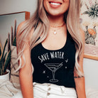 Save Water Drink Martinis Tank Top-Tank Tops-208 Tees Wholesale, Idaho