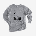 Idaho Road Long Sleeve 19T *UNISEX FIT*-Long Sleeves-208 Tees Wholesale, Idaho